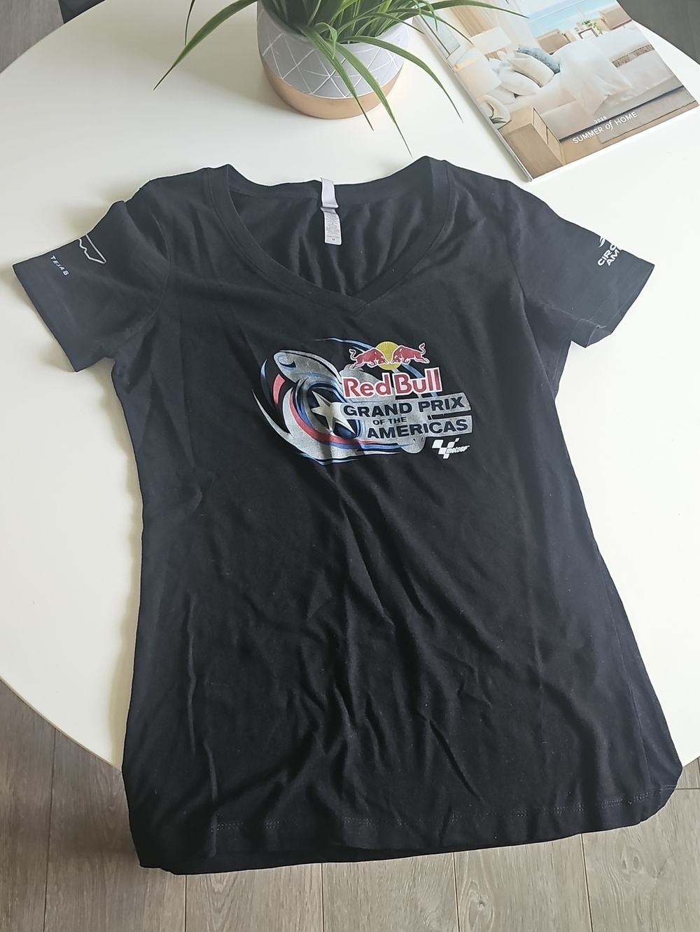 Red Bull Grand Prix of the Americas Black V‑Neck Tee